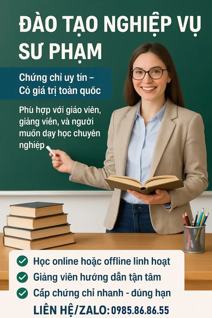 Chứng Chỉ Nghiệp Vụ Sư Phạm