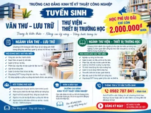 TUYỂN SINH VĂN THƯ – LƯU TRỮ & THƯ VIỆN – THIẾT BỊ TRƯỜNG HỌ