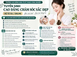 TUYỂN SINH CAO ĐẲNG CHĂM SÓC SẮC ĐẸP HỆ TỪ XA / ONLINE