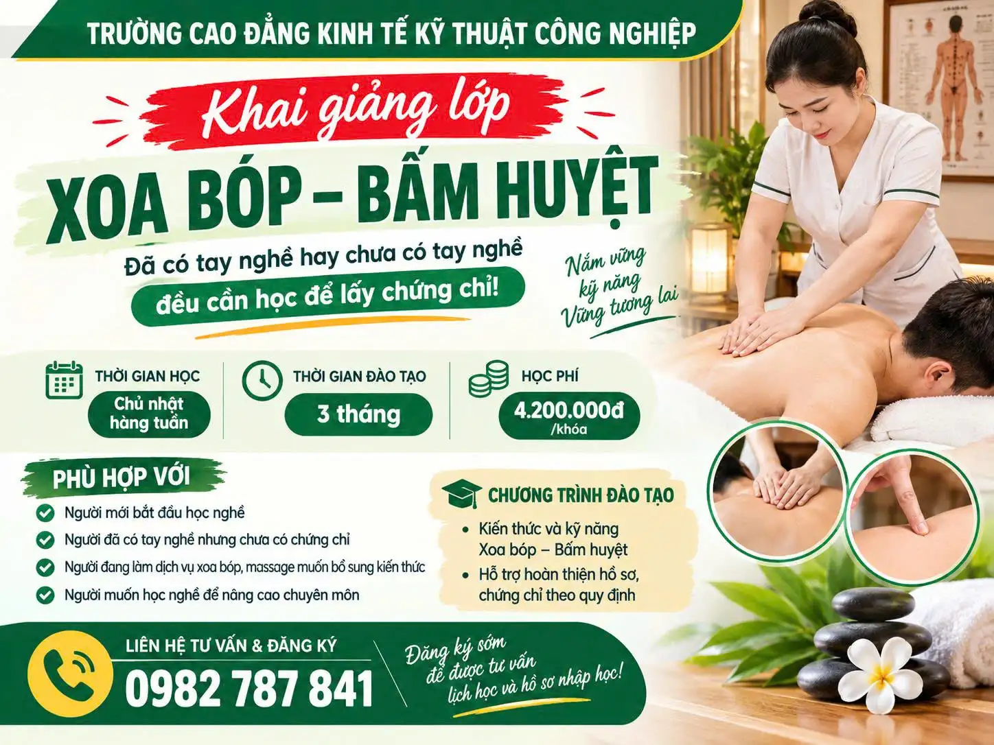 KHAI GIẢNG LỚP XOA BÓP – BẤM HUYỆT